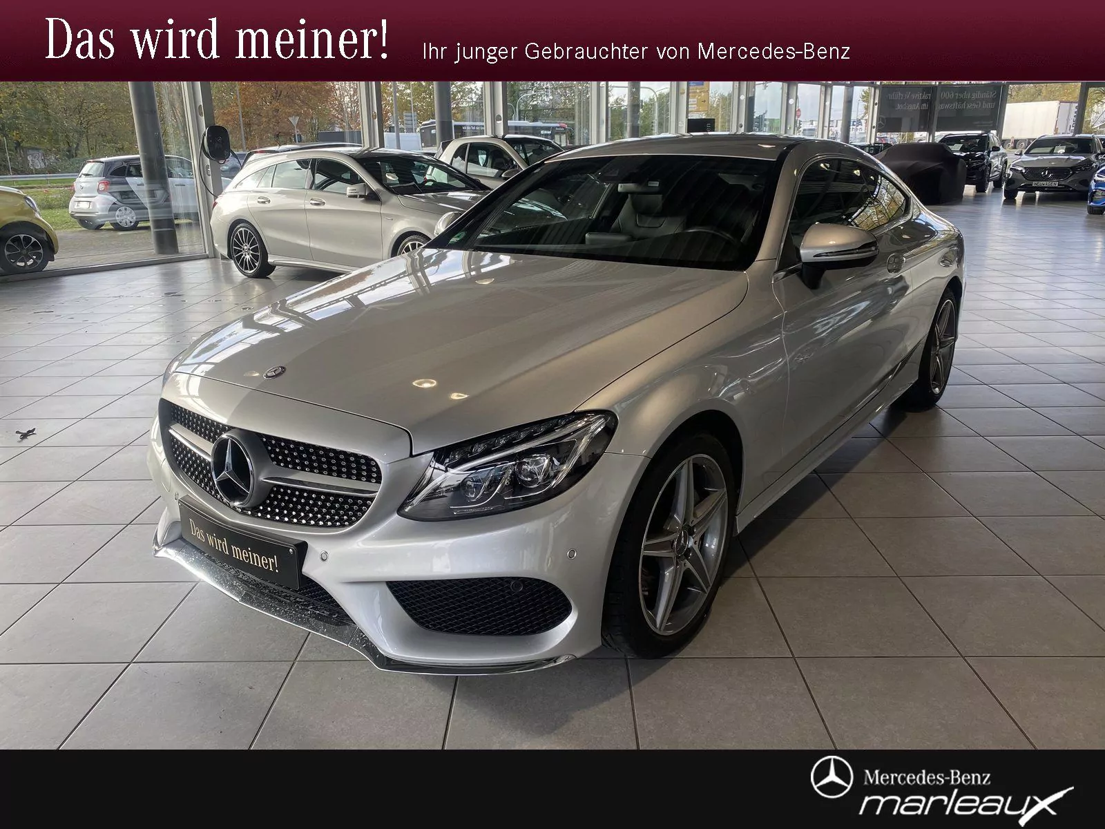 Mercedes-Benz C 180 Coupé+7G+AMG+MULTIBEAM+KAMERA+AHK+AMBIENTE